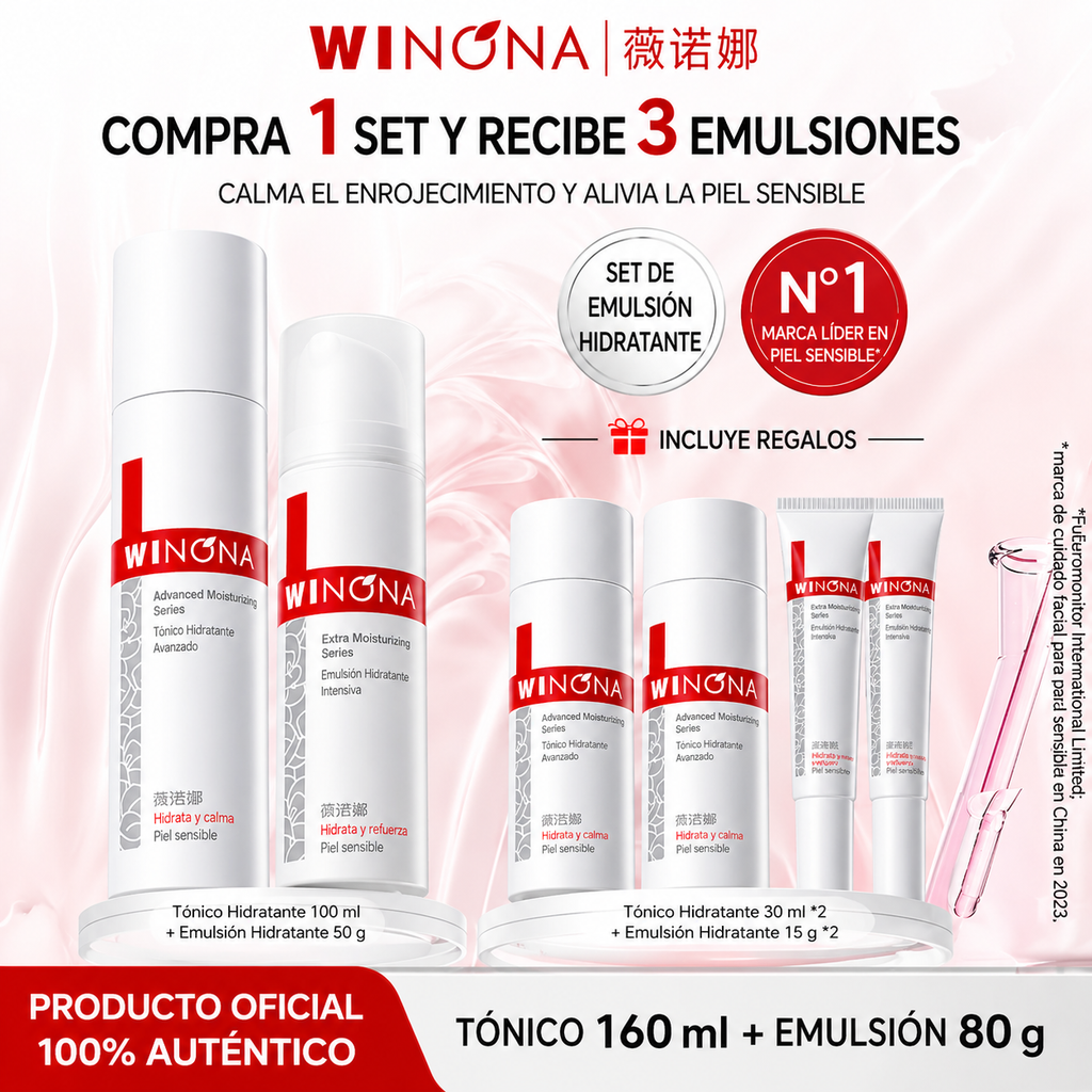 WINONA Set Reparador Antirojeces e Hidratación Profunda (6 productos)