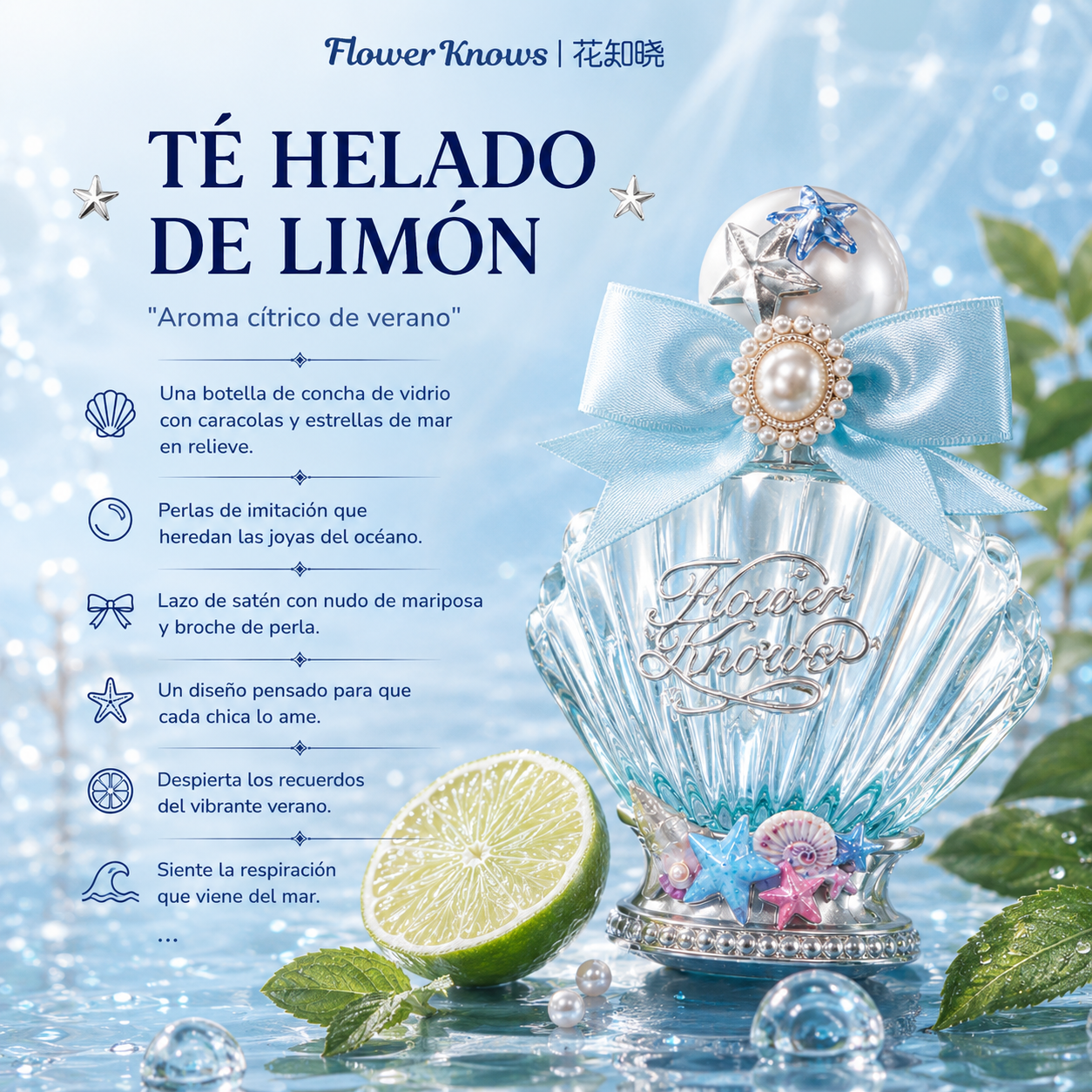 FLOWER KNOWS Té Helado de Limón - Eau de Parfum (50ml)