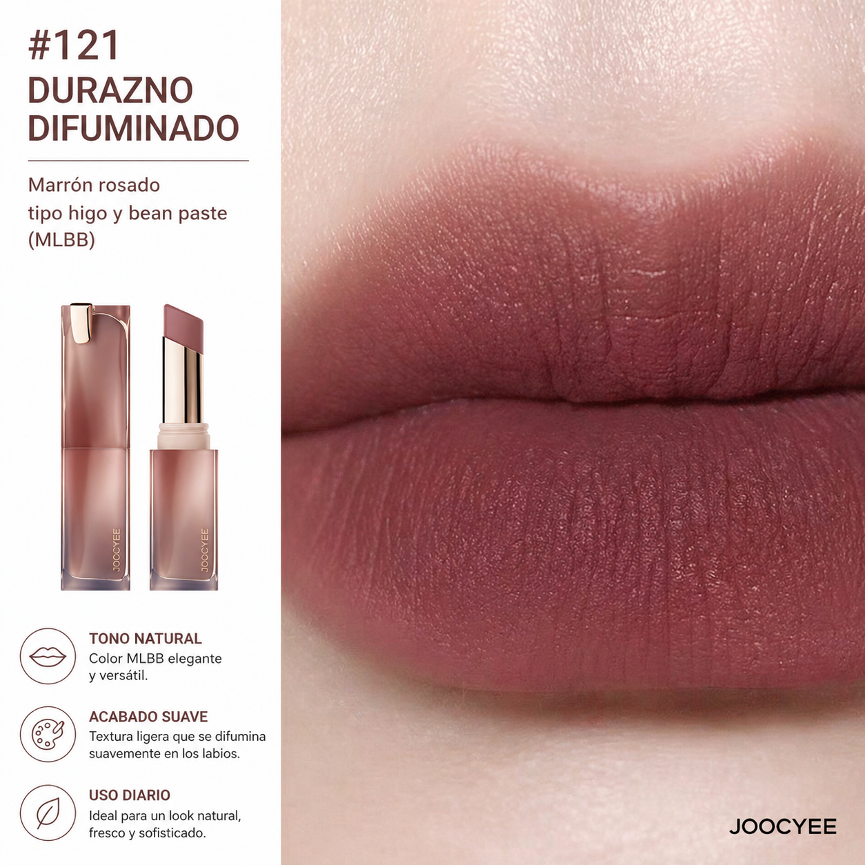 JOOCYEE Labial Mate Terciopelo