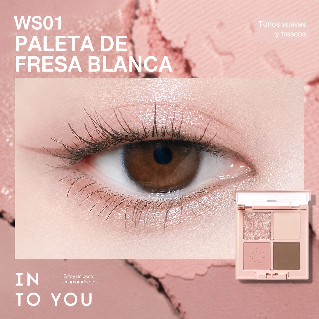 INTO YOU Paleta de Sombras 4 Tonos Glitter & Matte