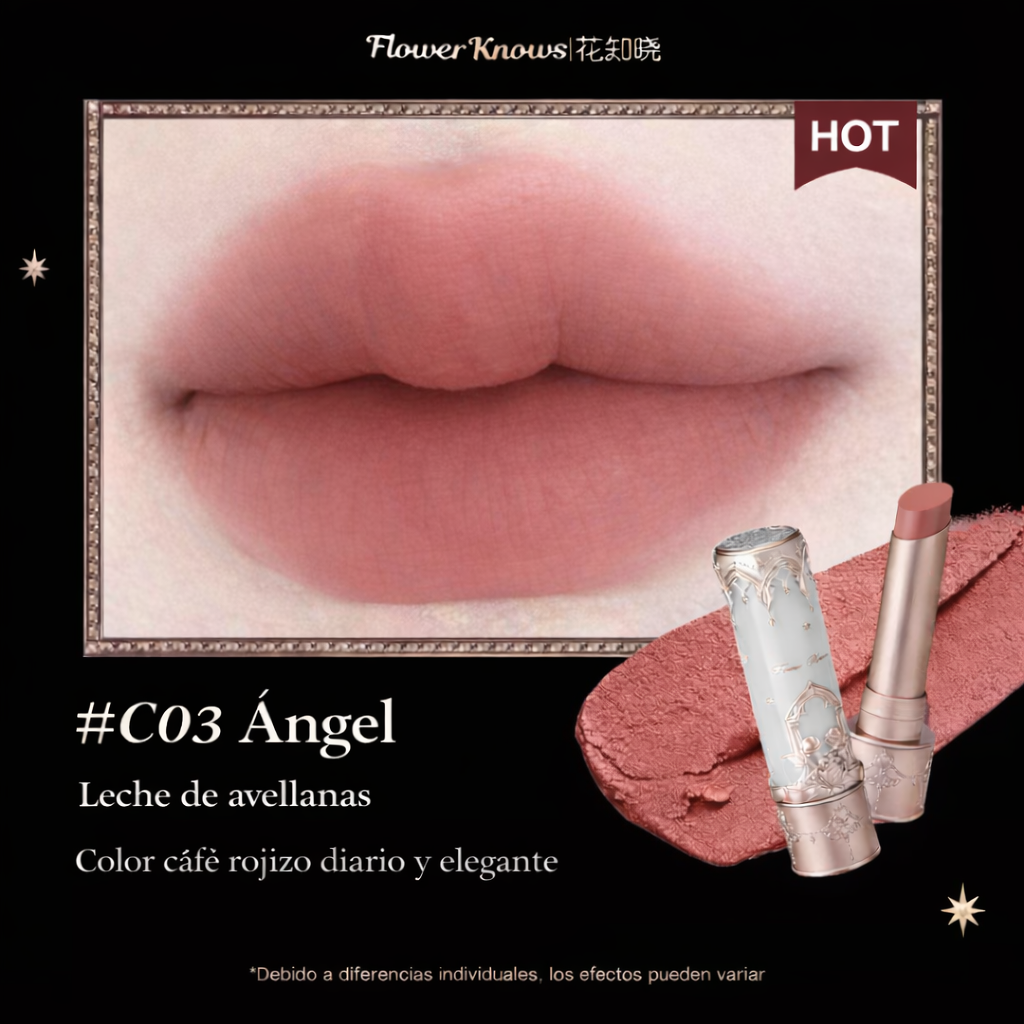 FLOWER KNOWS Labial Matte Angelic Veil