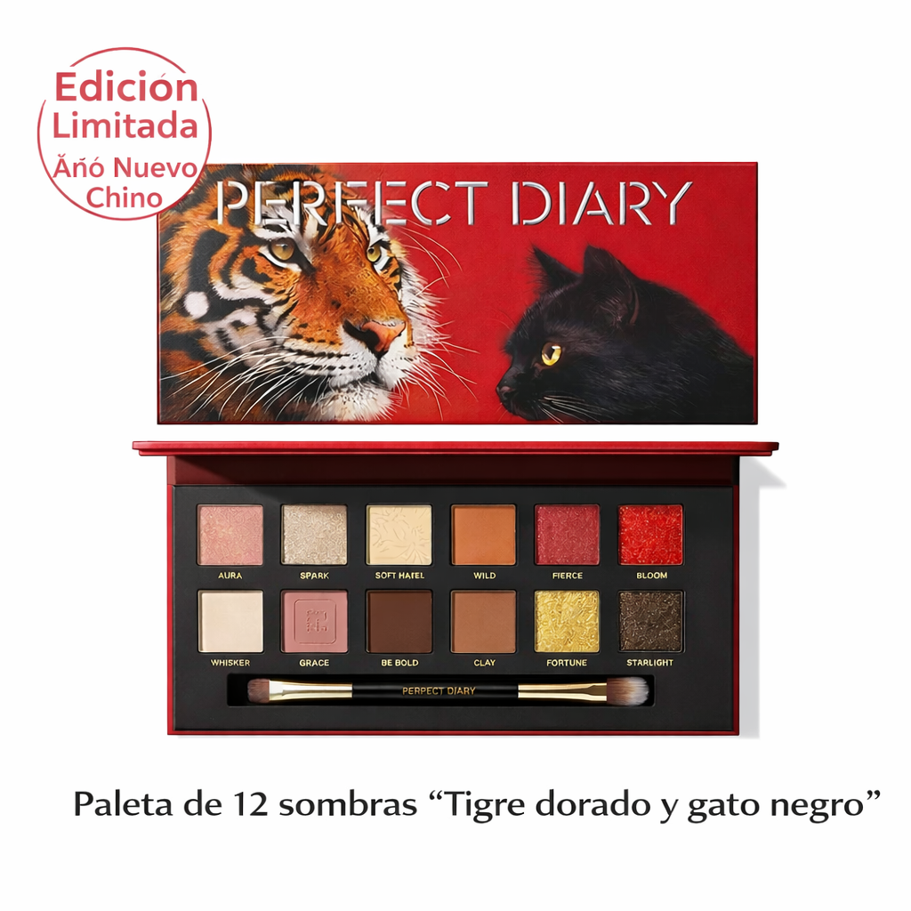 PERFECT DIARY Paleta de Sombras Ojos - Explorer 03 Tiger