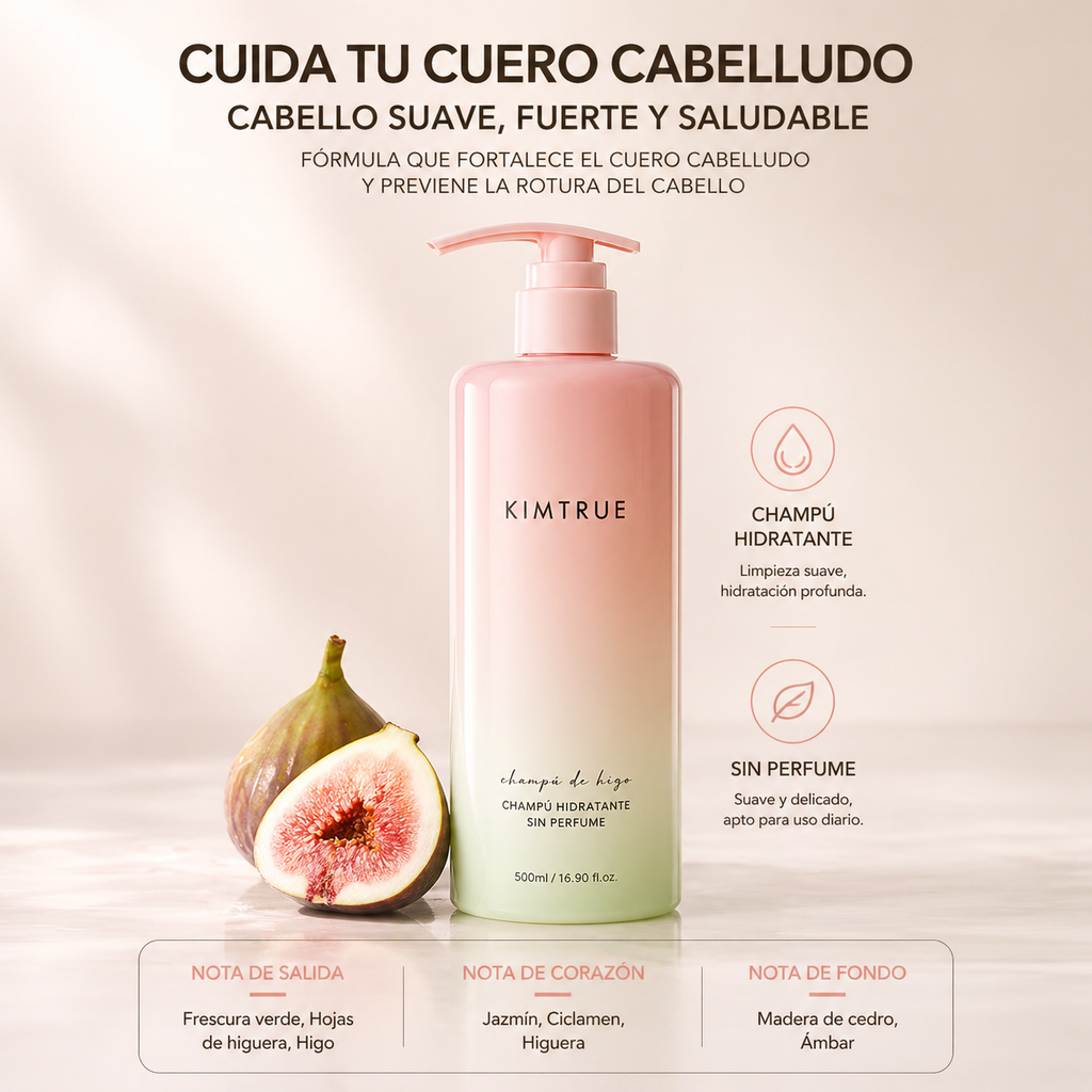 KIMTRUE Champú Hidratante de Higo (500ml)